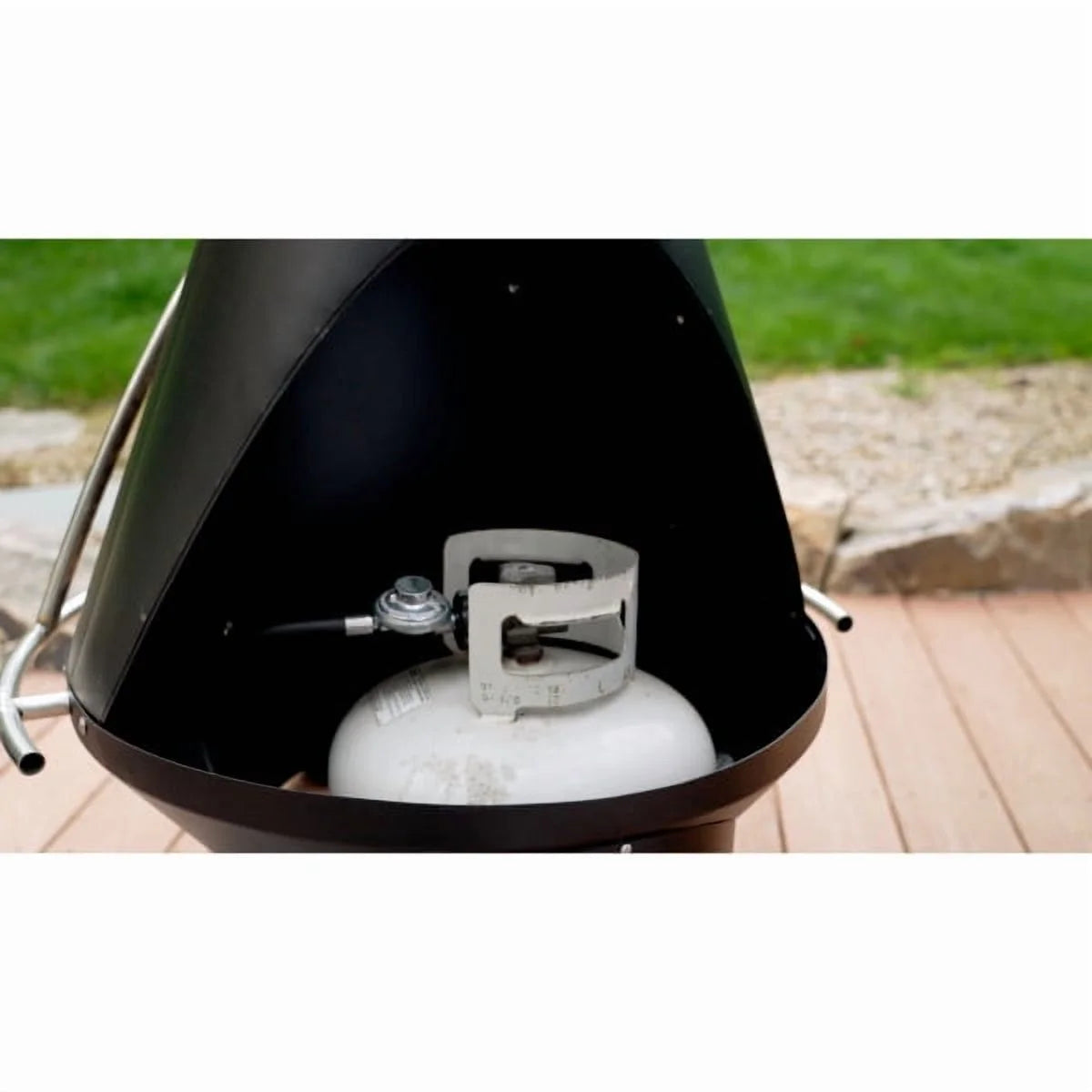 Cuisinart Chimenea Propane Fire Pit, 40,000 BTU Adjustable Gas Fire Pit for Patios, Includes Lava Rocks, Directional Heat Shield and Push to Start Ignition