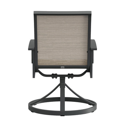 Agio Clearfield 7-piece Sling Fire Outdoor Patio Dining Set