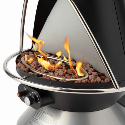 Cuisinart Chimenea Propane Fire Pit, 40,000 BTU Adjustable Gas Fire Pit for Patios, Includes Lava Rocks, Directional Heat Shield and Push to Start Ignition