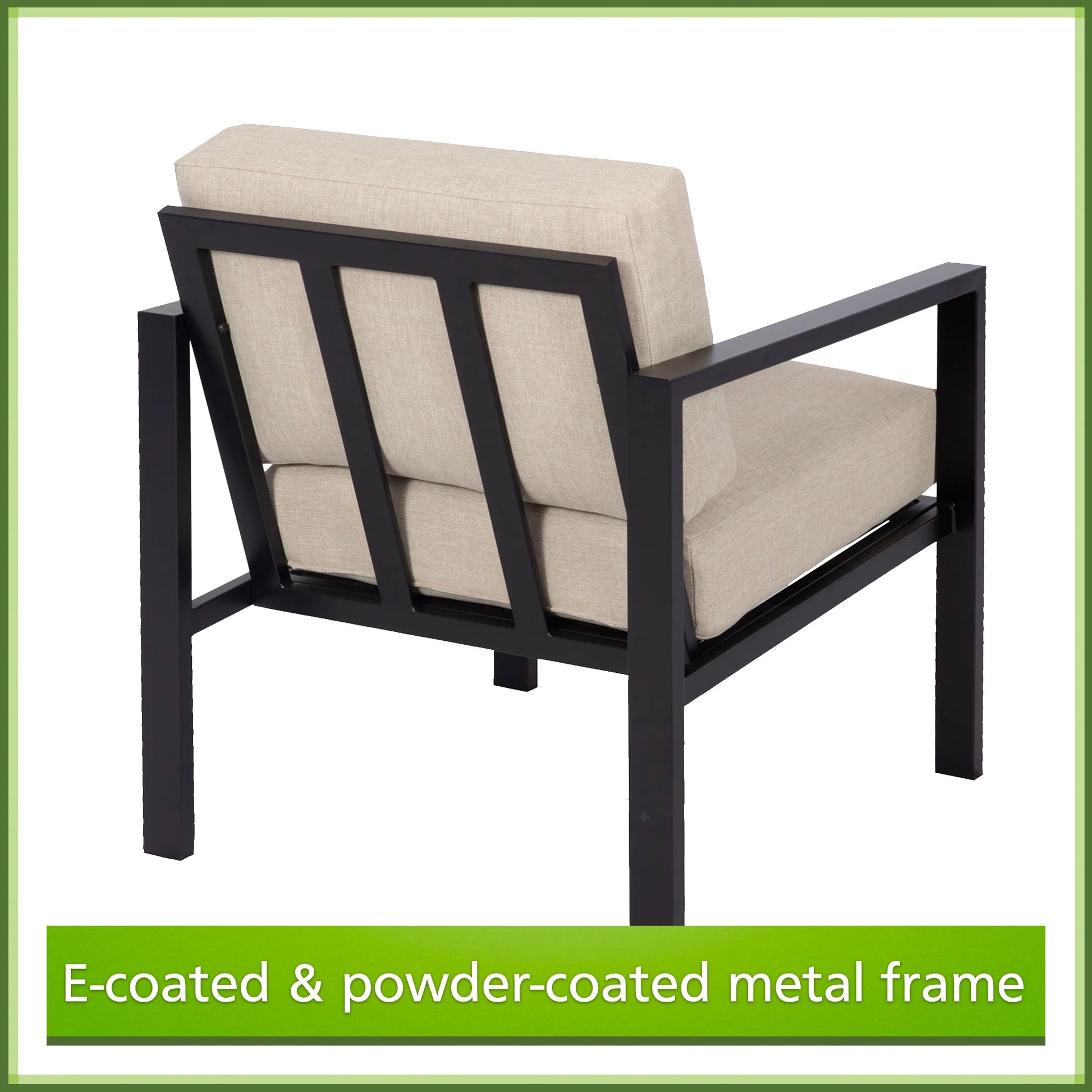 Mainstays Dashwood 4-Piece Outdoor Patio Conversation Set, Seats 4, Blue