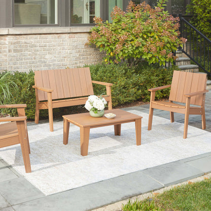 Leisure Line 4-piece Outdoor Patio Seating Set by Tangent