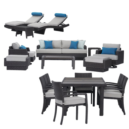 Portofino Repose 19-piece Outdoor Patio Estate Set