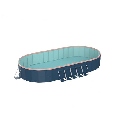 3.65m PVC Folding Pool - Outdoor Swimming Pool for Patio, Beach & Garden - Durable, Non-Inflatable, Easy Setup & Storage