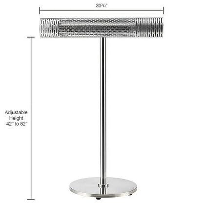 Infrared Patio Heater With Remote Control, Free Standing, 1500W, 30-3/4"L