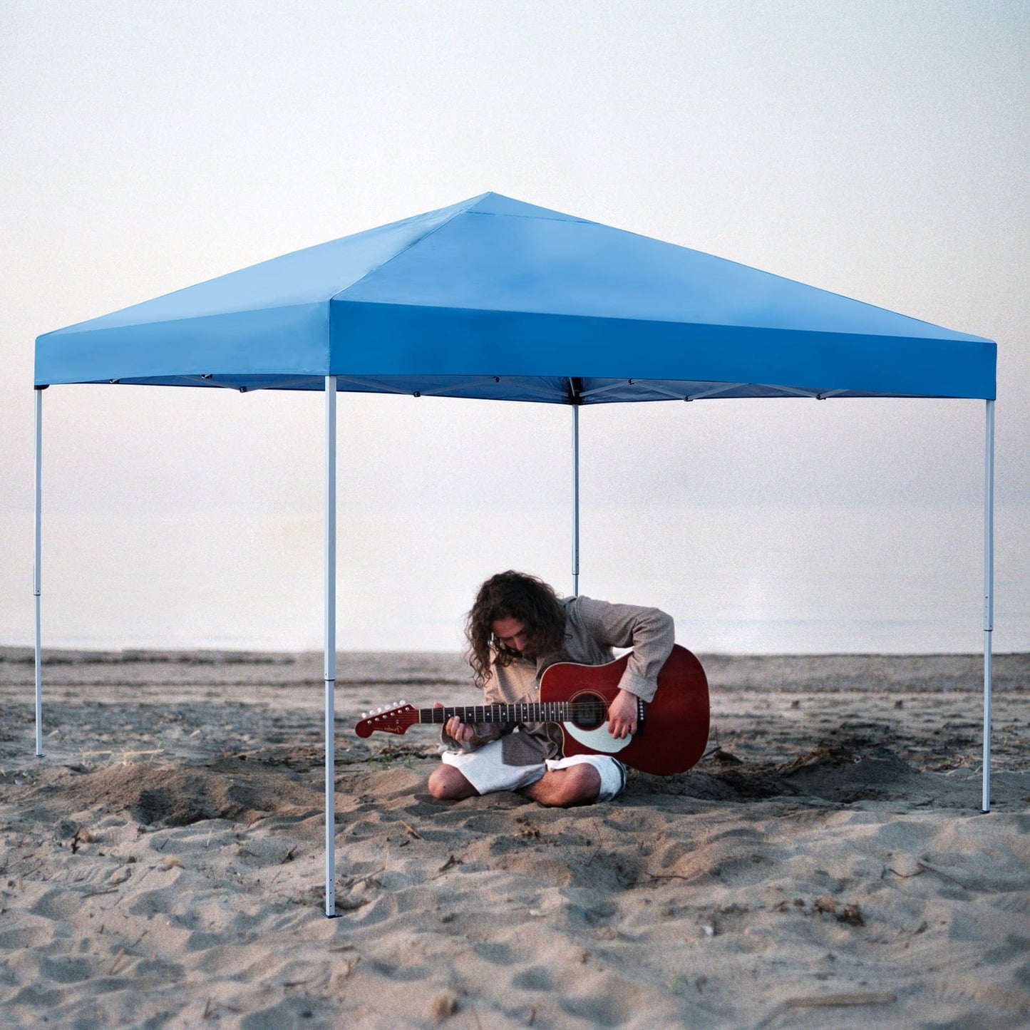 NALYL Canopy Tent, 10X10 FT Pop Up Canopy Outdoor Instant Tent Slant Legs with Carrying Bag, Portable Gazebo Shelter for Patio Deck Garden and Beach