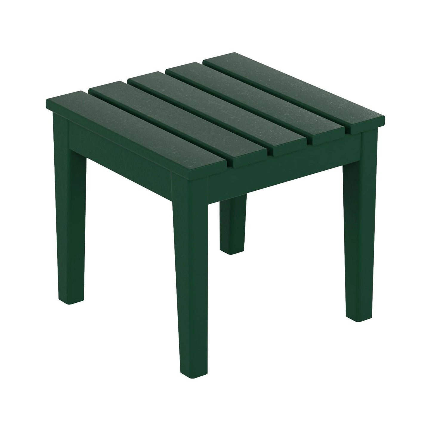 WestinTrends Ashore Oversized Outdoor Side Table, 18 Inch All Weather Poly Lumber Adirondack Patio Side Table Square End Table, Black