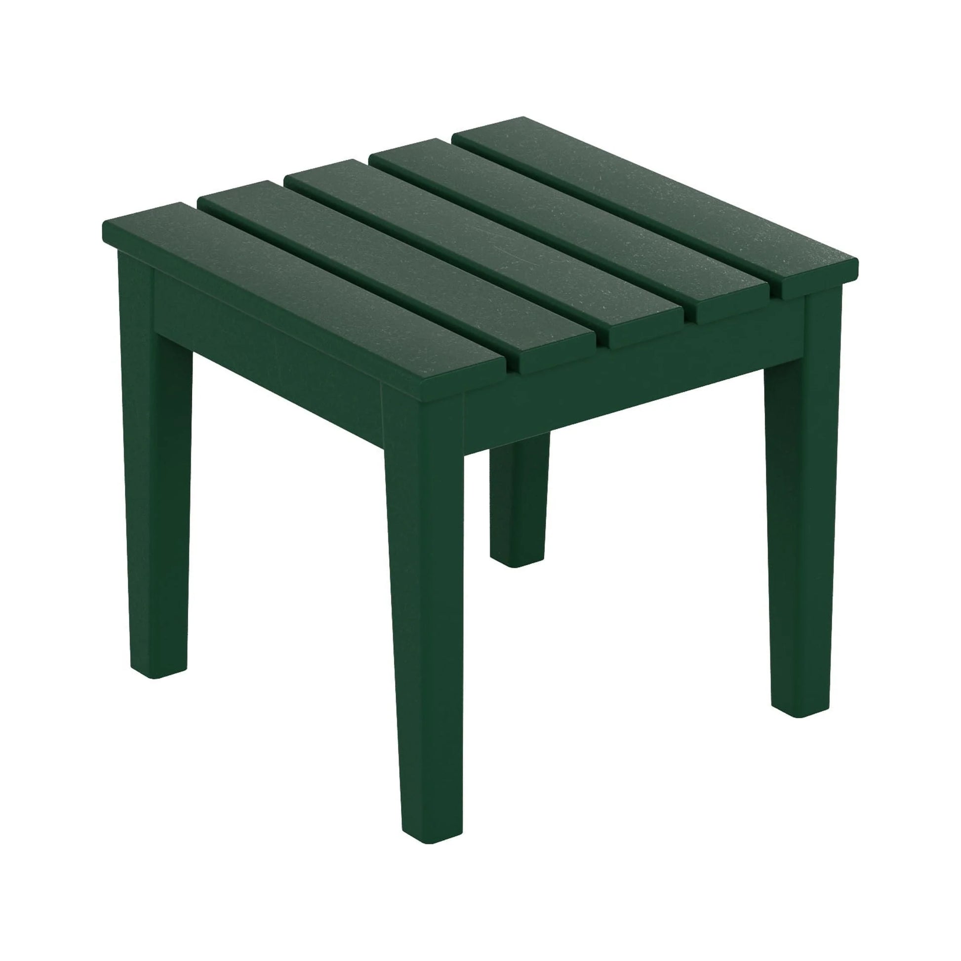 WestinTrends Ashore Oversized Outdoor Side Table, 18 Inch All Weather Poly Lumber Adirondack Patio Side Table Square End Table, Black