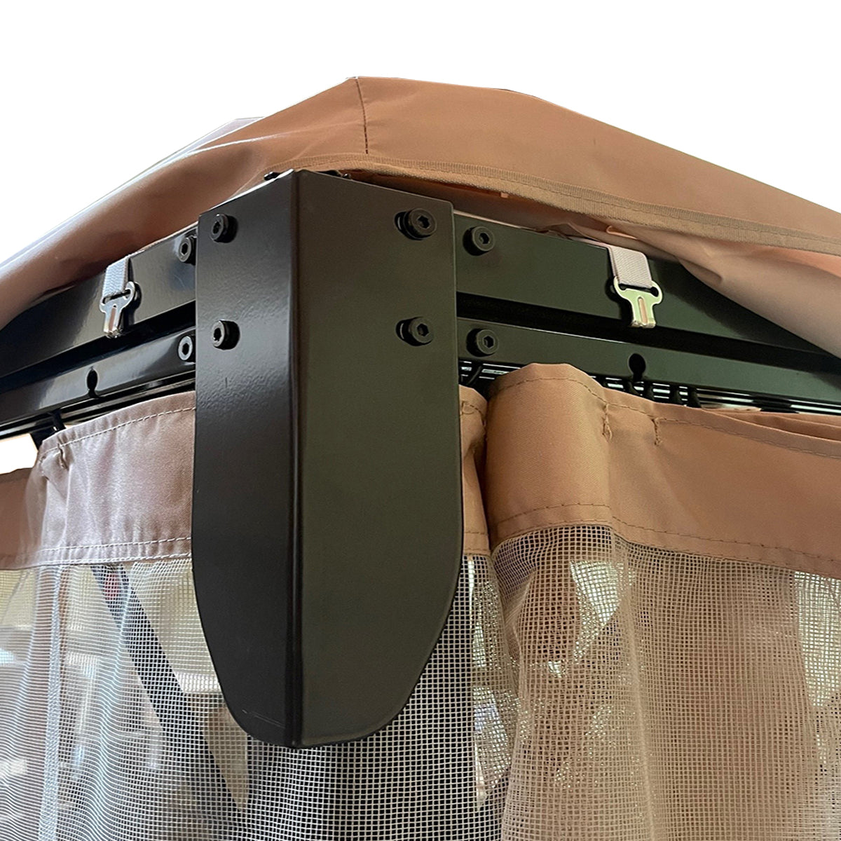 Garden Winds Replacement Canopy Top Cover Compatible with The Grand Patio 10x13 Gazebo - Riplock 350 - Slate Gray