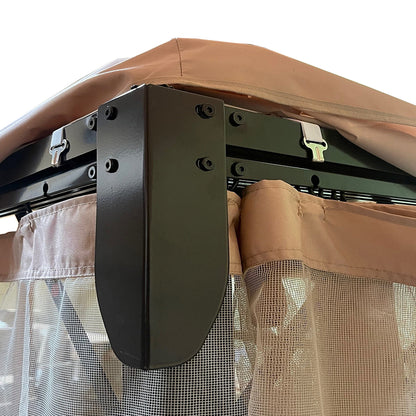 Garden Winds Replacement Canopy Top Cover Compatible with The Grand Patio 10x13 Gazebo - Riplock 350 - Slate Gray