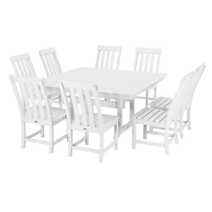 POLYWOOD Prescott 9-piece Outdoor Patio Dining Set
