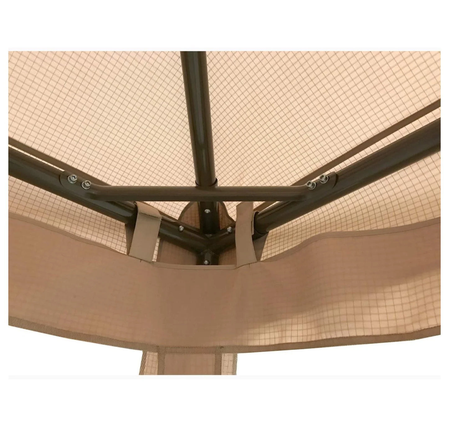 ABBA Patio 10x10 Gazebo Replacement Canopy - RipLock 500 Top Cover Beige