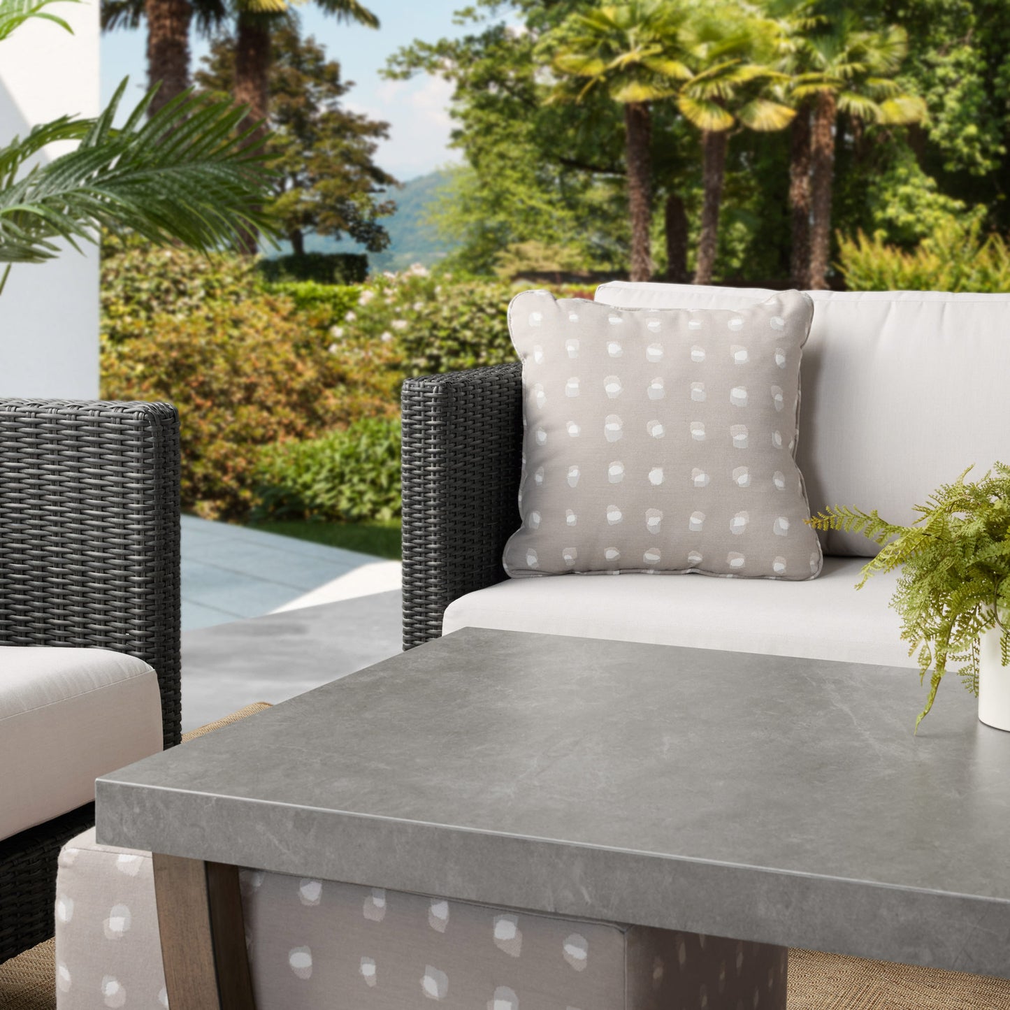 Agio Volos 6-piece Woven Outdoor Patio Seating Set