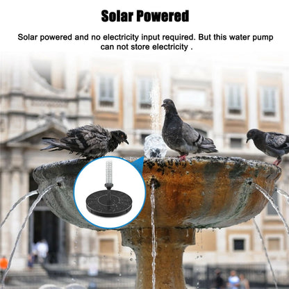Hmount Deeroll New Solar Power Water Fountain Pump Bird Fountain Water Floating Fountain Pond Garden Patio Decor Lawn Decoration