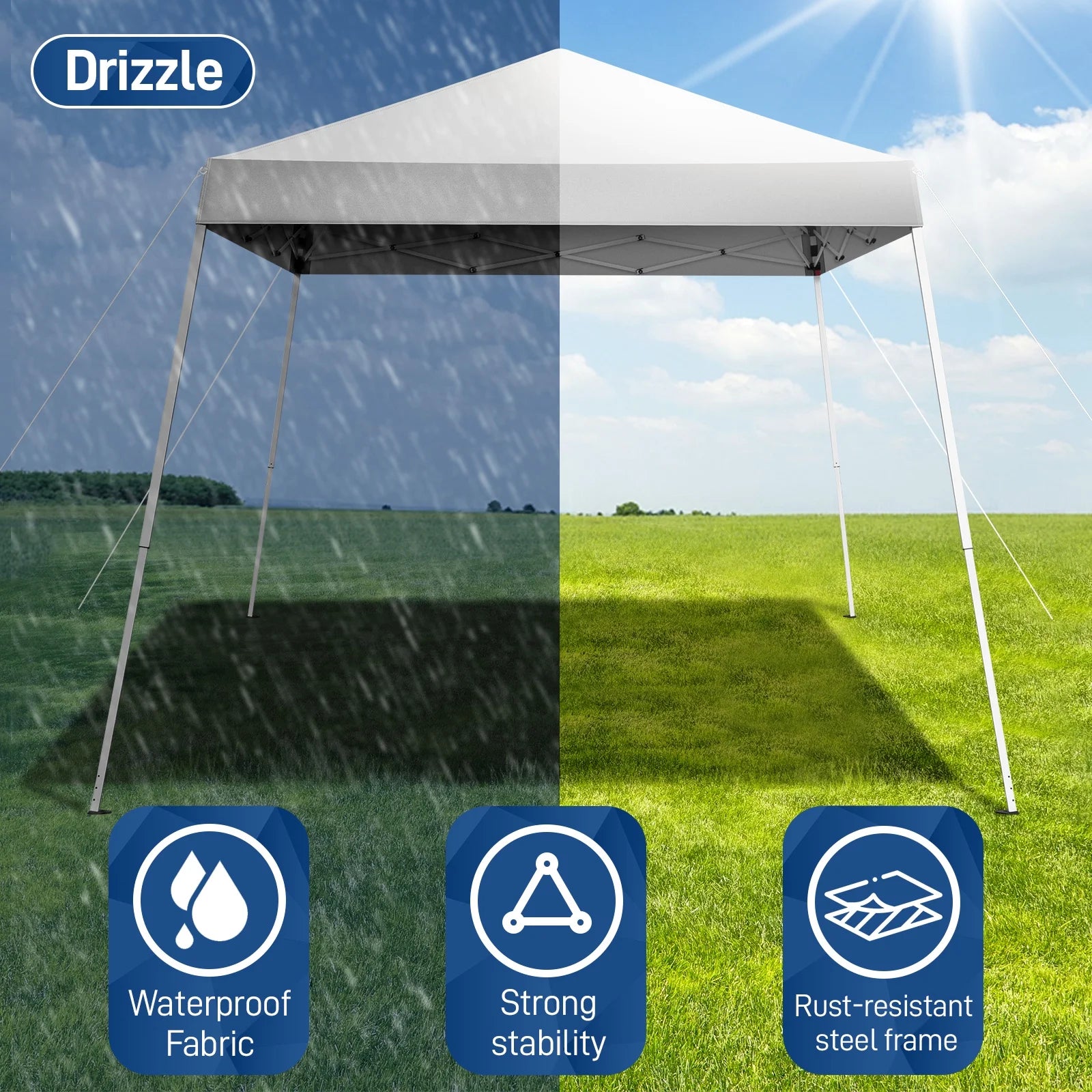 Ktaxon 8' x 8' Ez Pop Up Wedding Party Tent Outdoor Patio Folding Gazebo Canopy Shade Shelter
