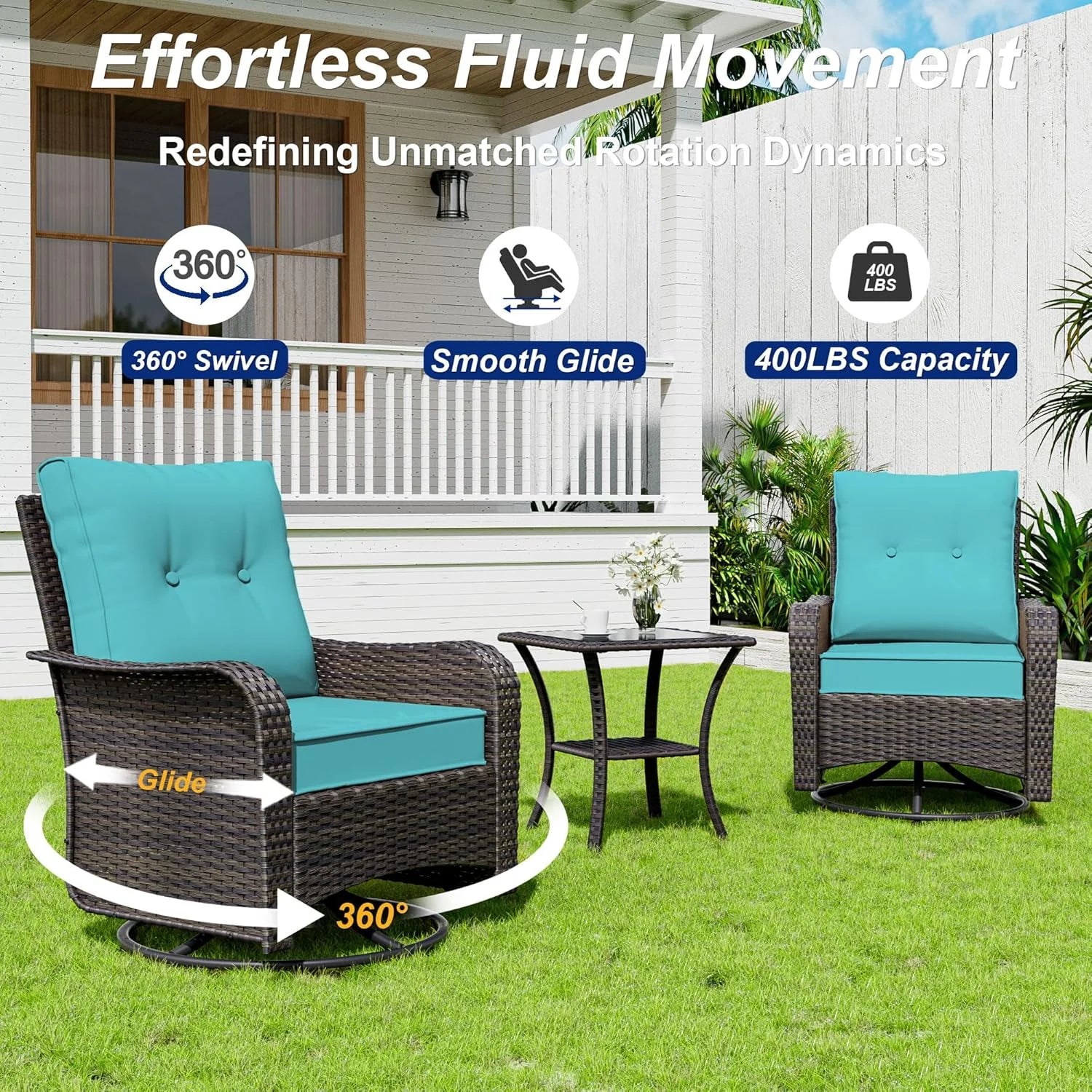 ASJMR 10 Pieces Wicker Patio Furniture Set With 43" Gas Fire Pit Table & 2 Swivel Chairs,Outdoor Rattan Sectional Sofa Conversation Set With Cushions & Tables,Green