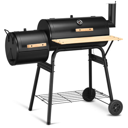Costway OP2795 Outdoor BBQ Grill Charcoal Barbecue Pit Patio Backyard Meat Cooker Smoker