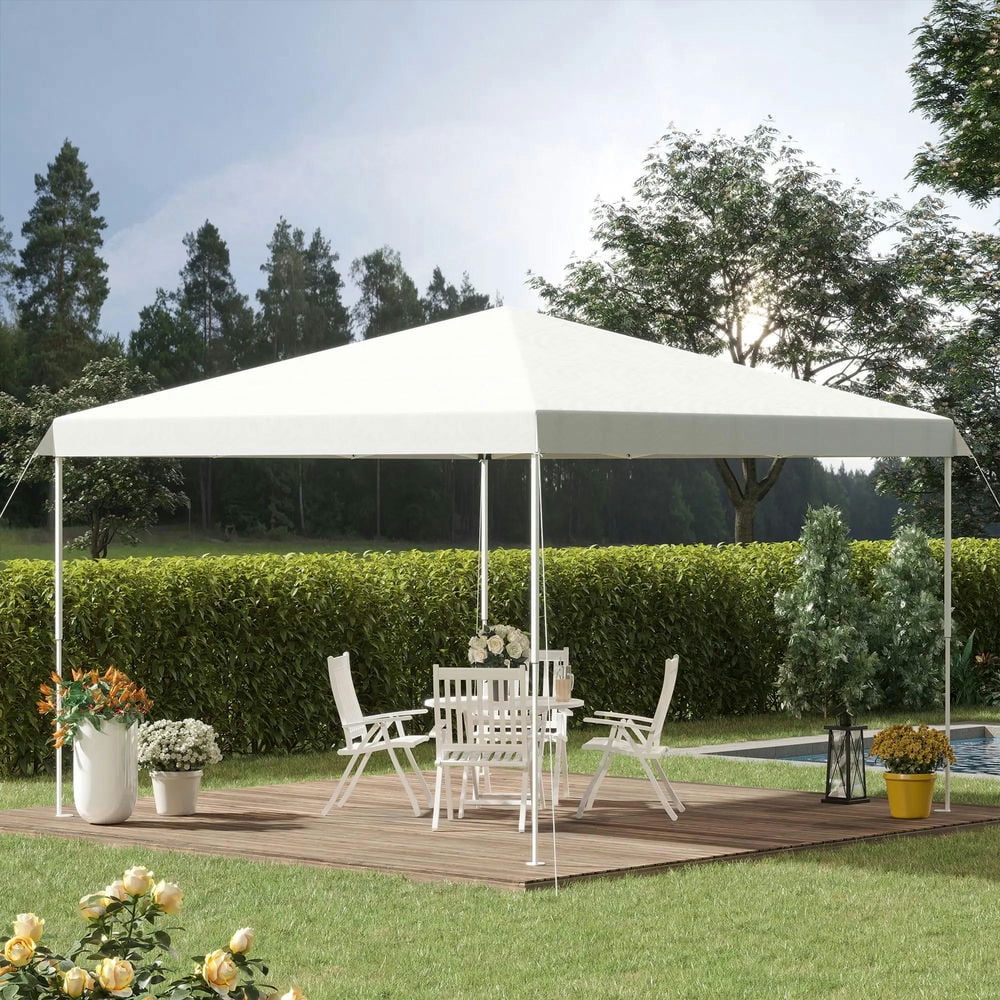 Barara King Outdoor Canopy Tent, Patio Portable Canopy,13' x 13' Pop Up Canopy Tent, Instant Sun Shelter, Tents for Parties,White