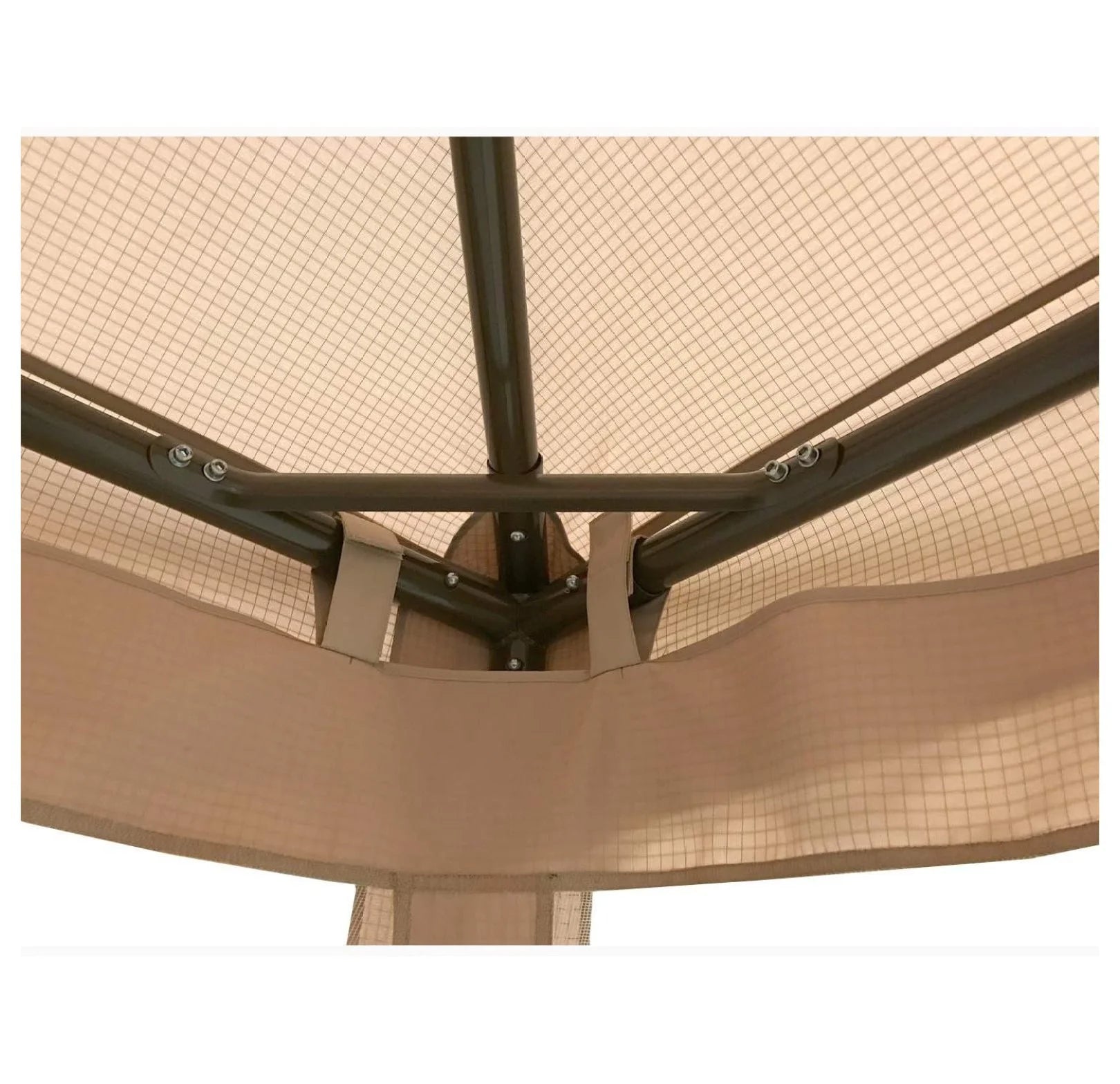 ABBA Patio 10x10 Gazebo Replacement Canopy - RipLock 500 Top Cover - Beige