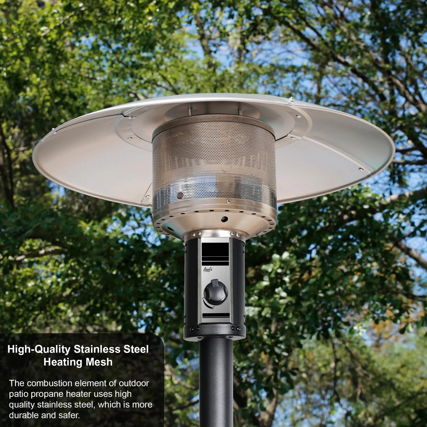 BALI OUTDOORS Gas Patio Heater Propane Patio Heater 40,000 BTU Outdoor Heaters for Patio