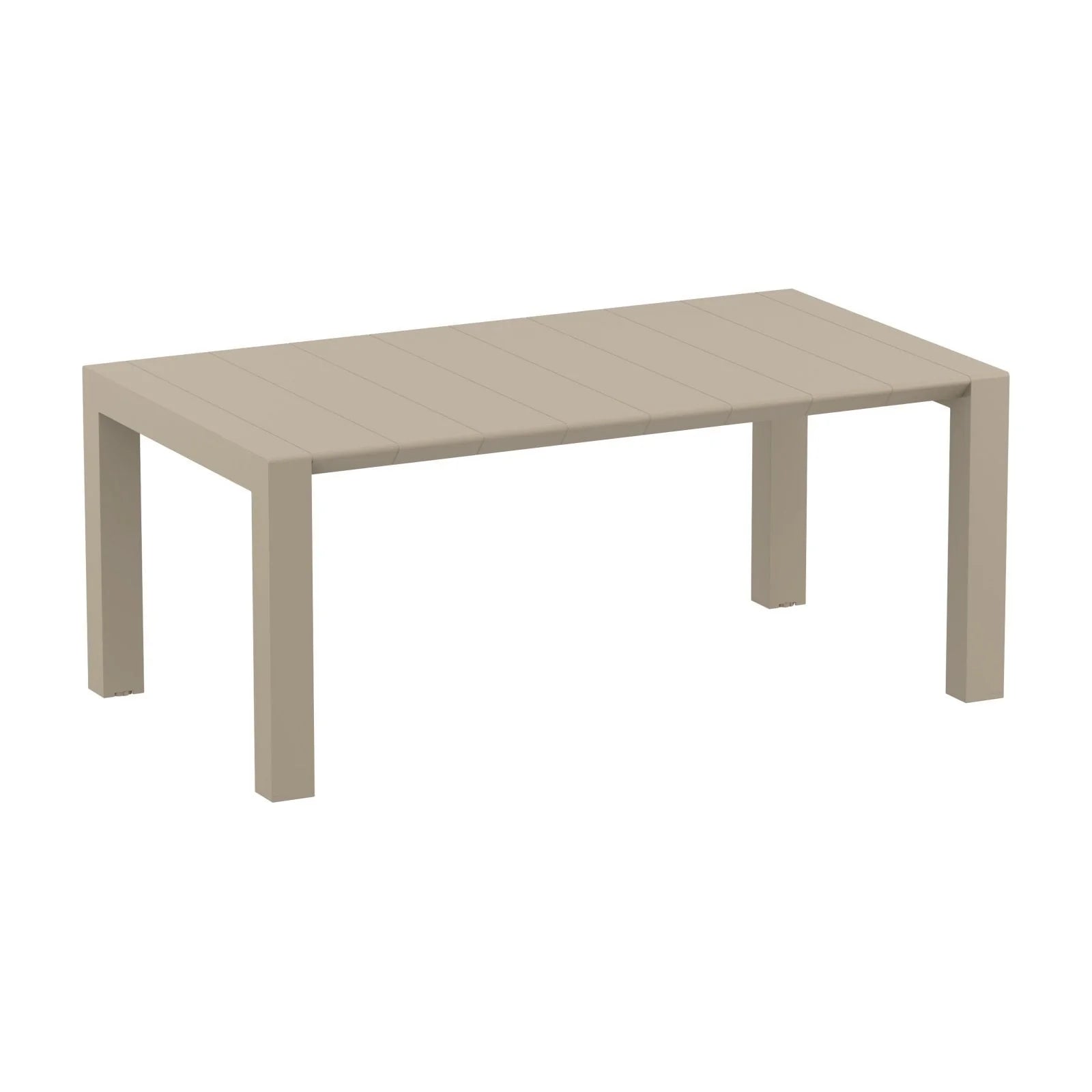Compamia Vegas 70-86 in. Extendable Polypropylene Patio Dining Table
