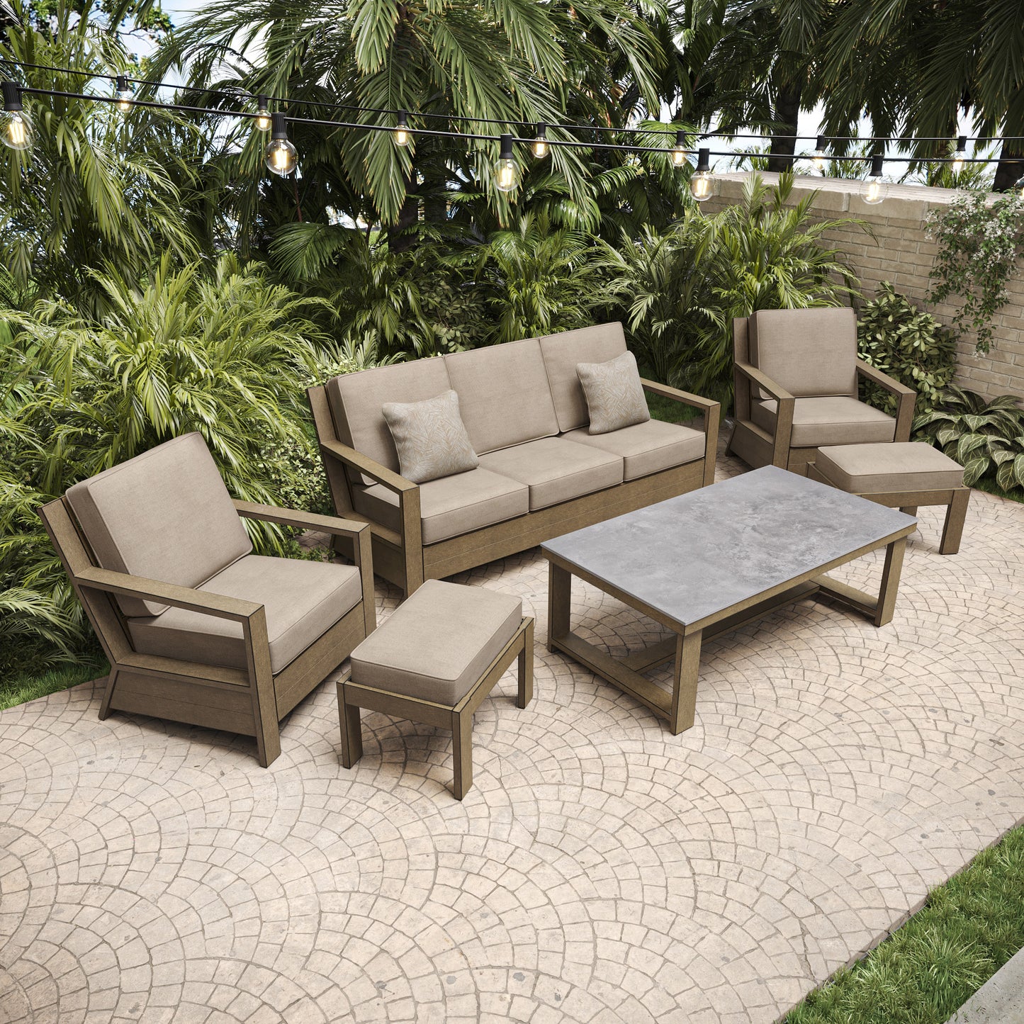Agio Marlow 6-piece Outdoor Patio Seating Set