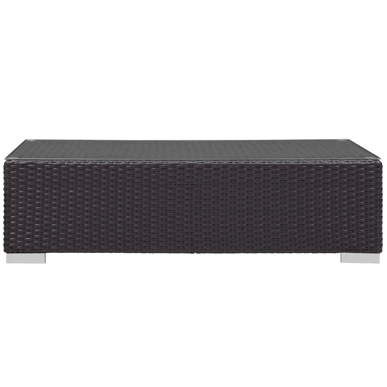Modway Convene Outdoor Patio Coffee Table in Espresso