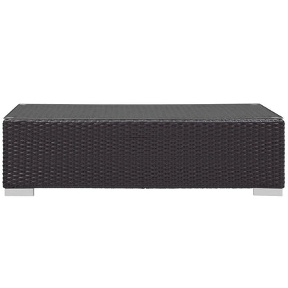 Modway Convene Outdoor Patio Coffee Table in Espresso