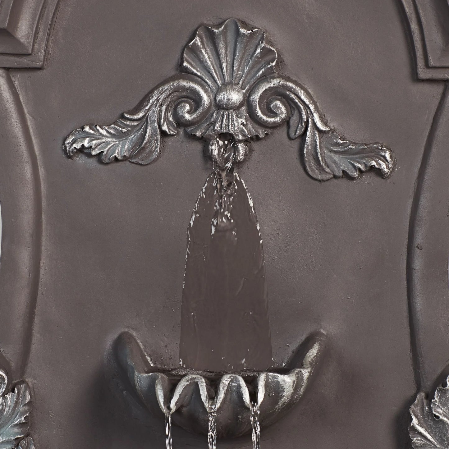 San Pablo Ornate 33" High Large Italian Indoor Outdoor Decor Gray Resin Wall Fountain Outside Garden Patio