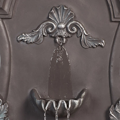 San Pablo Ornate 33" High Large Italian Indoor Outdoor Decor Gray Resin Wall Fountain Outside Garden Patio