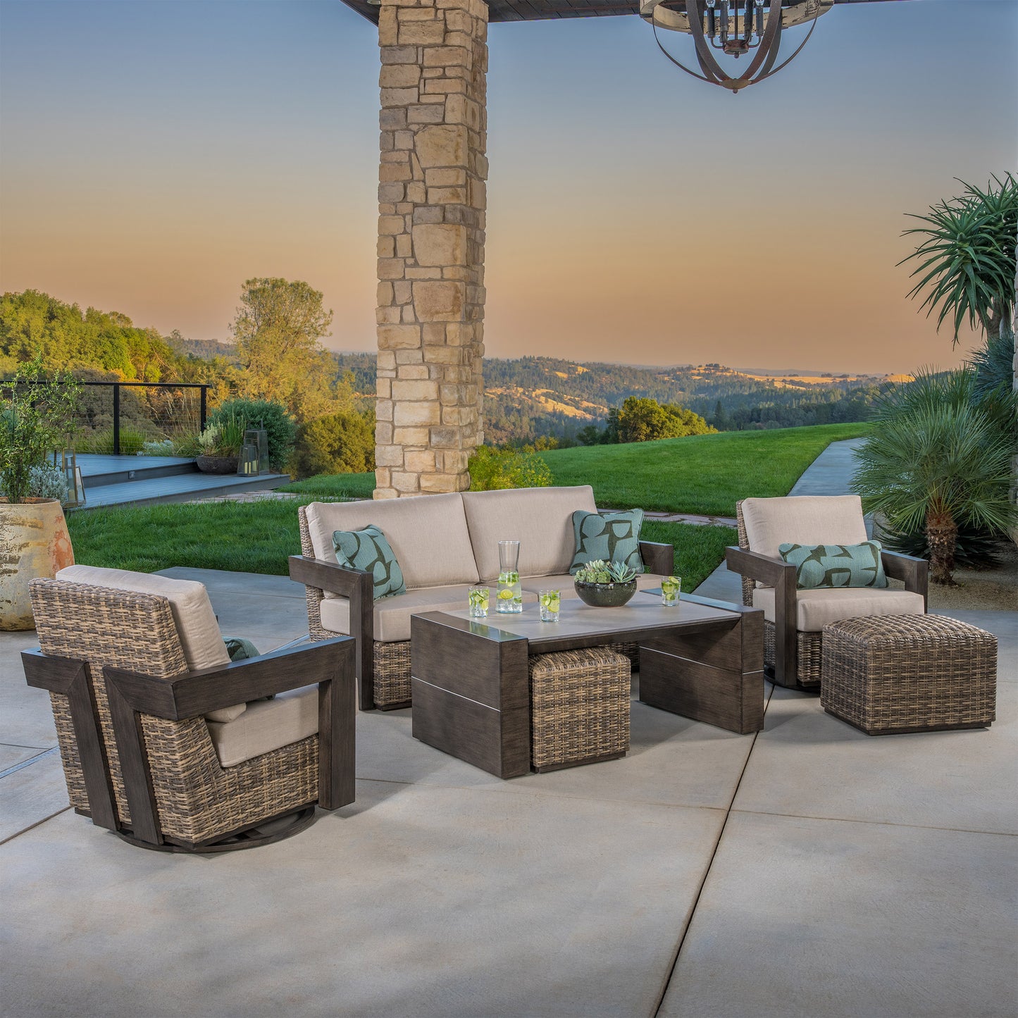SunVilla Bernard 6-piece Outdoor Patio Seating Set