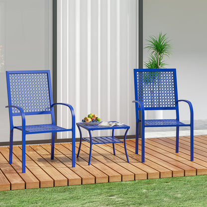 Patio Bistro Set, Bistro Table and Chairs Set of 2, Outdoor Bistro Set for 2