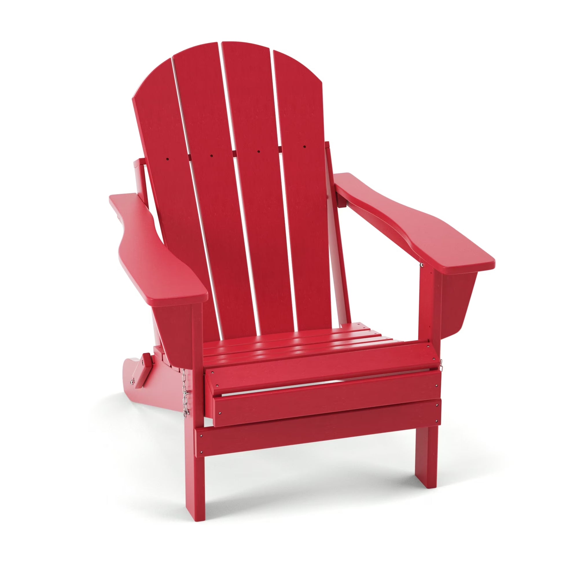TORVA Folding Adirondack Chair, Fire Pit Chair,Patio Outdoor Chairs All-Weather Proof HDPE Resin for BBQ Beach Deck Garden Lawn Backyard, Black
