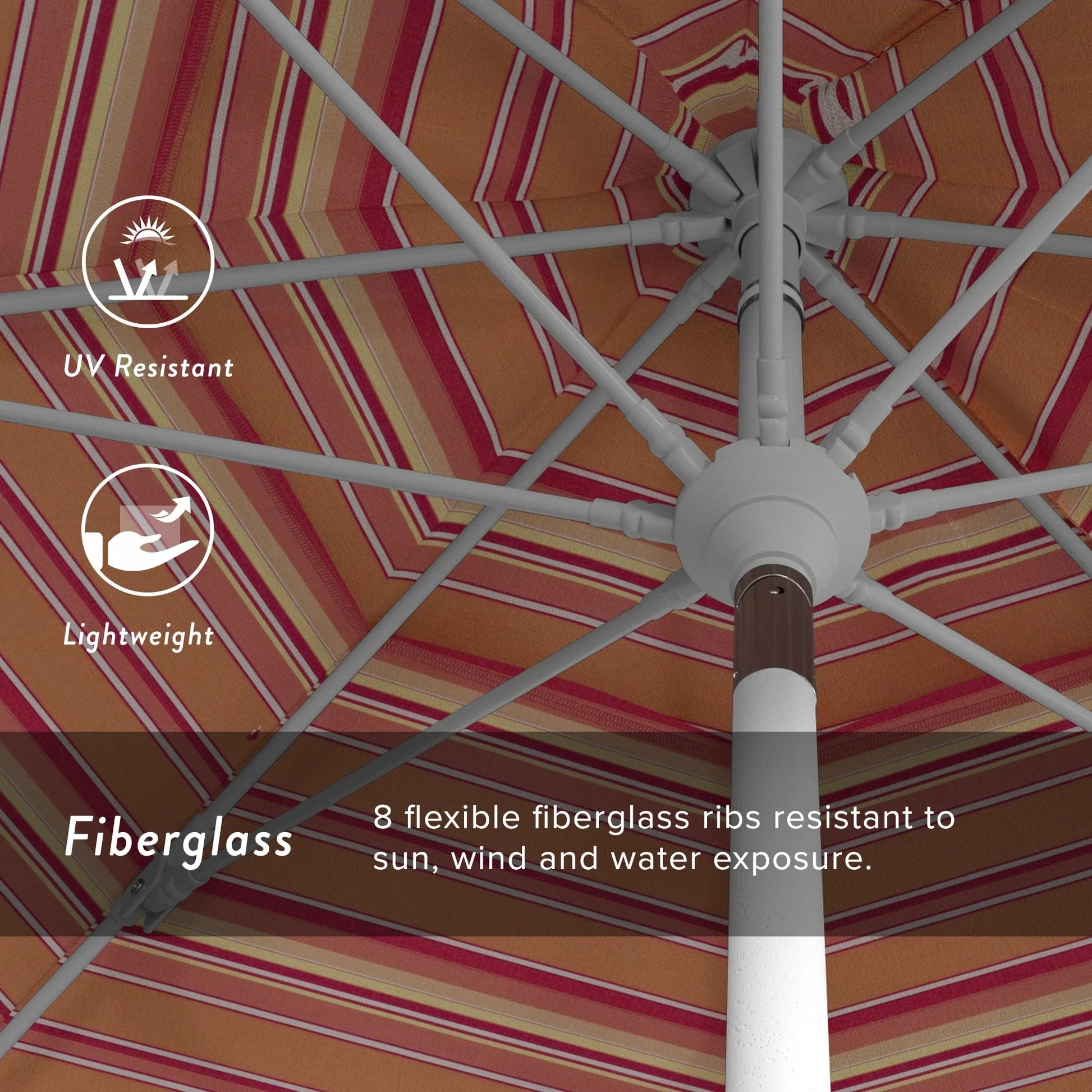 California Umbrella 11' Patio Umbrella in Dolce Mango