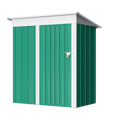 Vineego Metal Outdoor Storage Shed 5FT x 3FT, Steel Utility Tool Shed Storage House with Door & Lock, for Backyard Outdoor Patio,Green