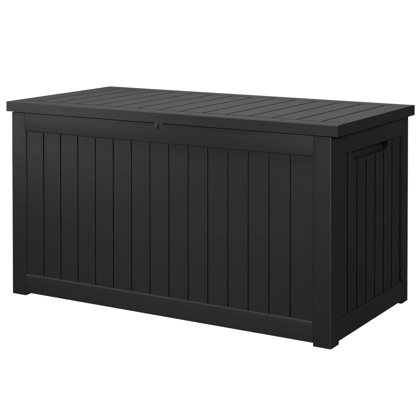 Vineego 230 Gallon Resin Deck Box Large Outdoor Storage for Patio Furniture, Garden Tools, Pool Supplies, Weatherproof and UV Resistant, Dark Black