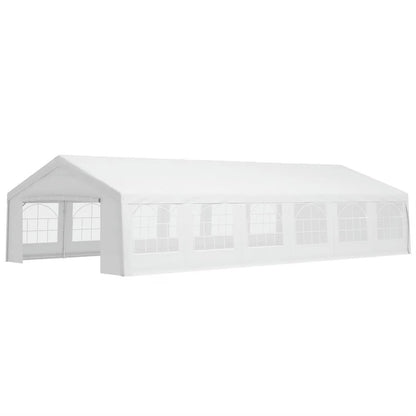 Demi Bonn 20 x 20 ft Party Tent, Wedding Tent, Outdoor Heavy Duty Canopy with Sidewalls, Patio Gazebo Pavilion Shelter Canopies for Event, White