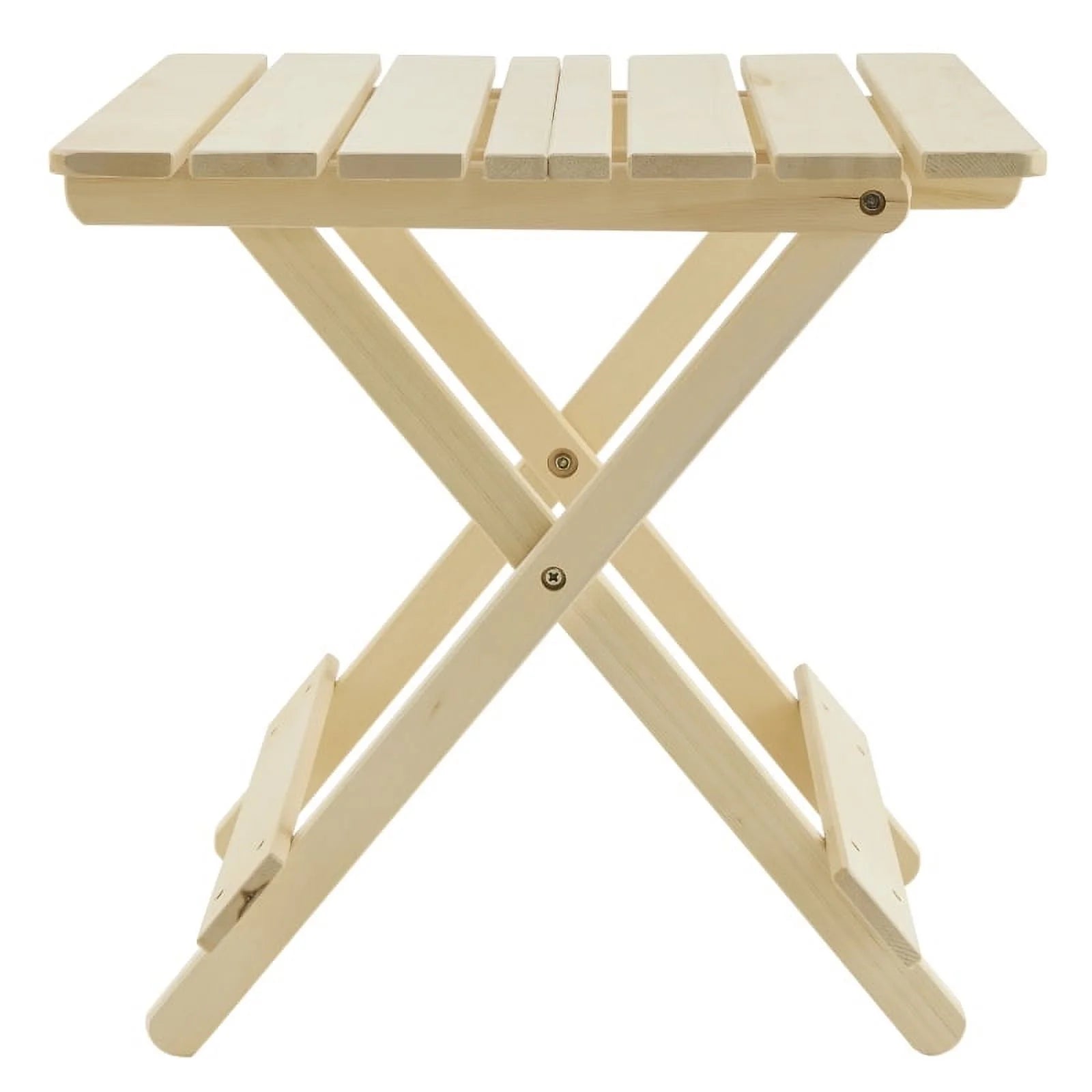 Folding Square Table Patio Outdoor solid wood Table for Backyard, Balcony, Portable Design Space-Saving Natural Wood Color
