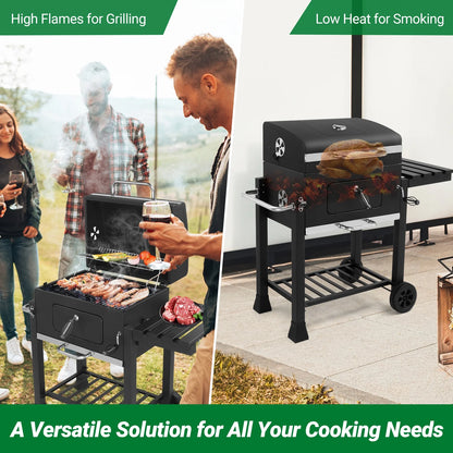 SalonMore Charcoal Grill Heavy-duty BBQ Grill for Outdoor Picnics Patio Garden and Backyard Grilling