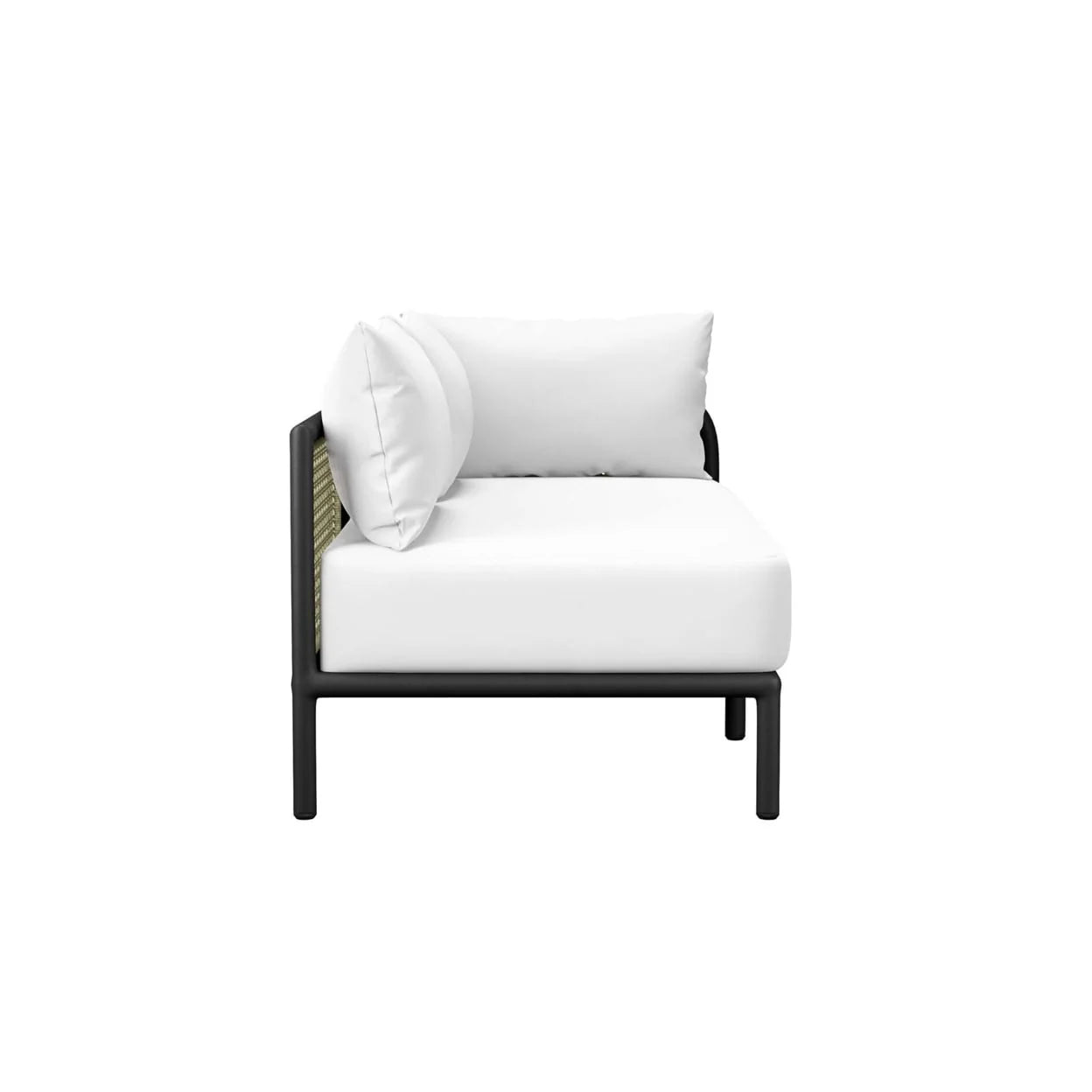 Hanalei Outdoor Patio 3-Piece Sectional-EEI-5631-IVO-WHI