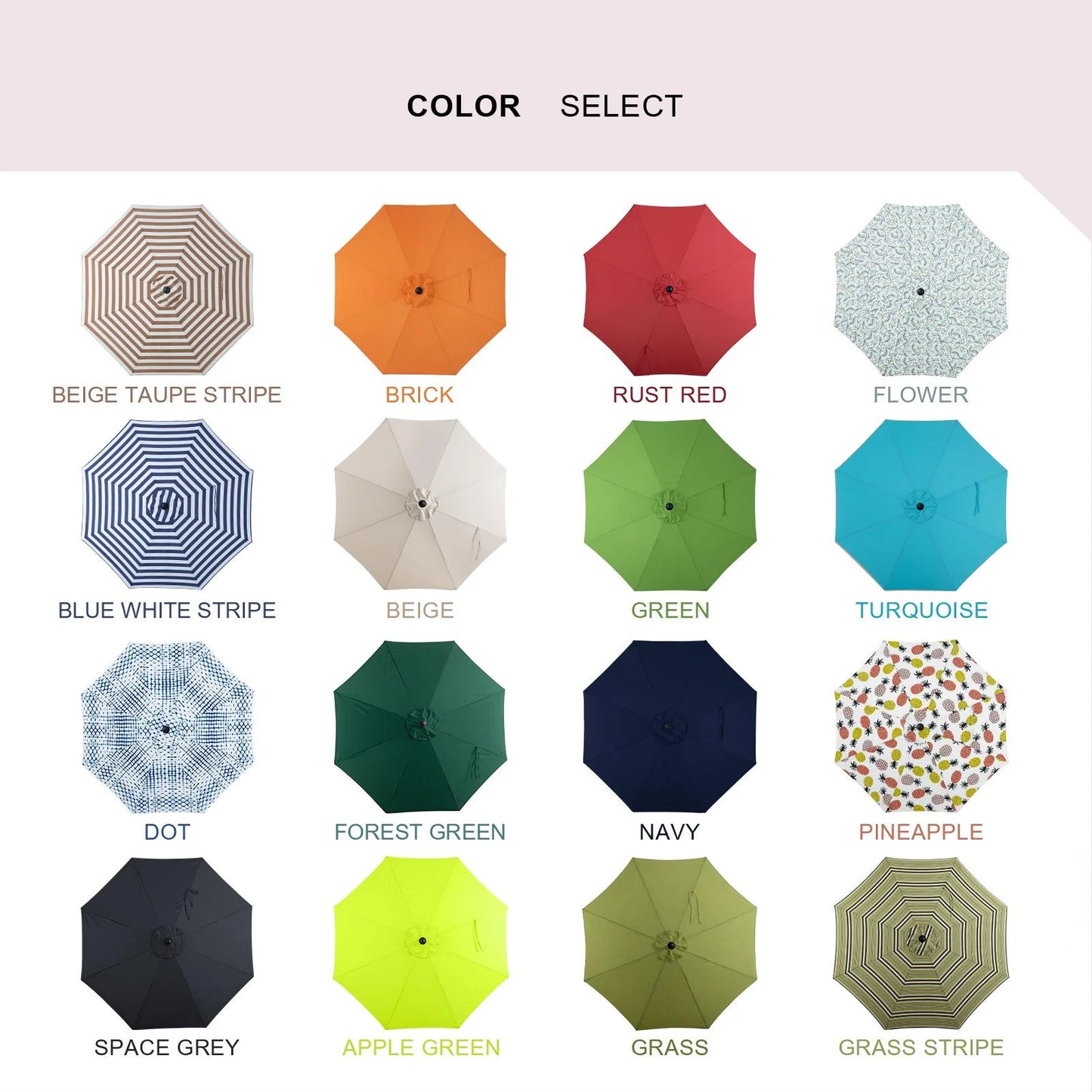 Tempera 9FT Auto Tilt patio umbrella