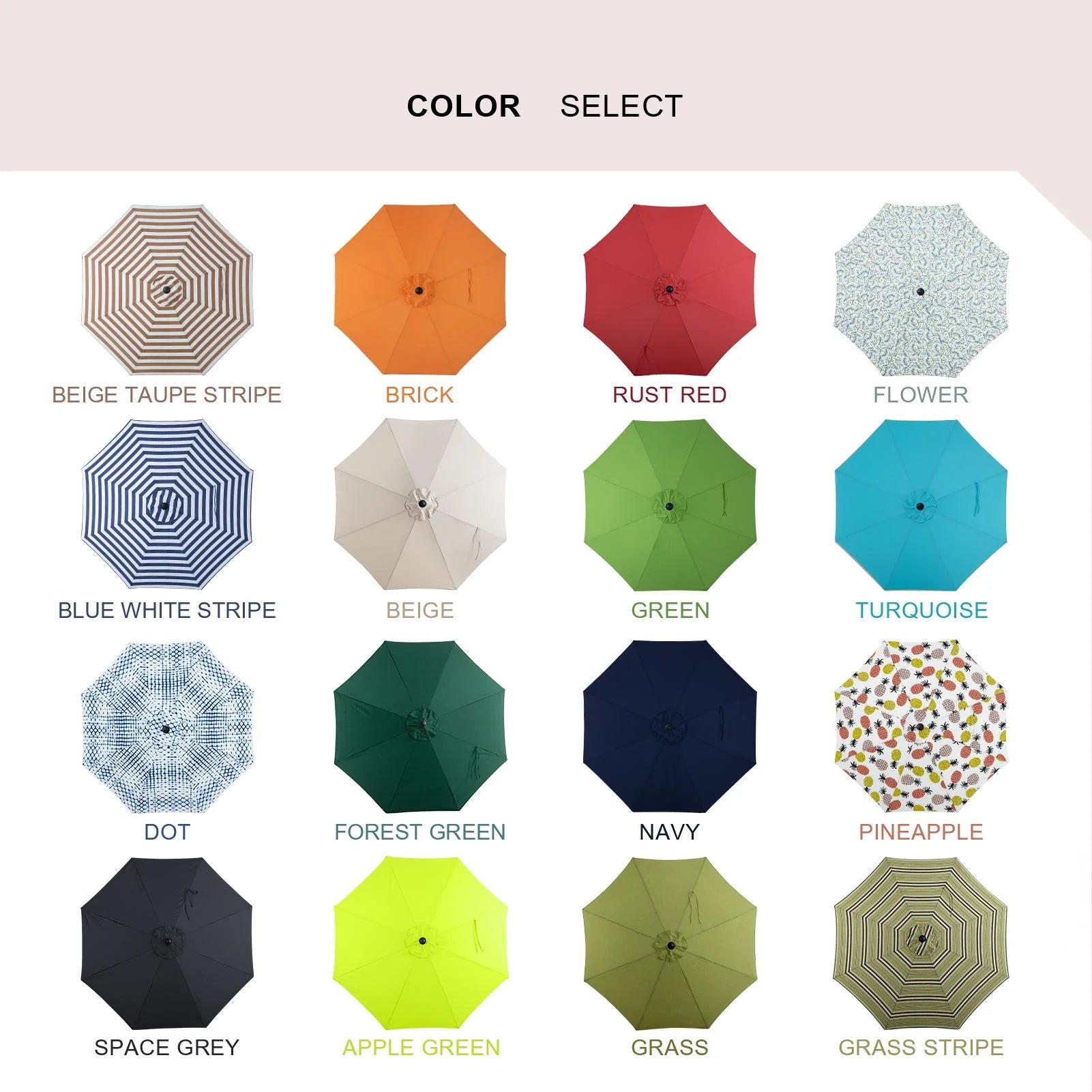 Tempera 9FT Auto Tilt patio umbrella