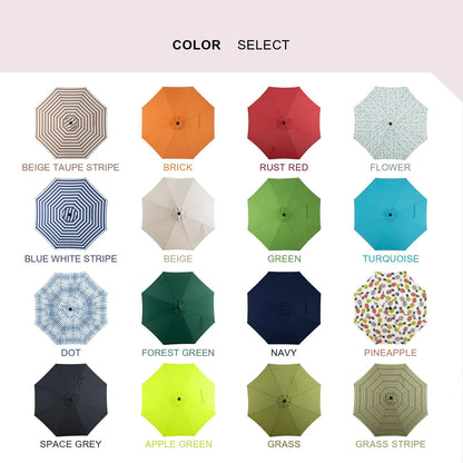 Tempera 9FT Auto Tilt patio umbrella