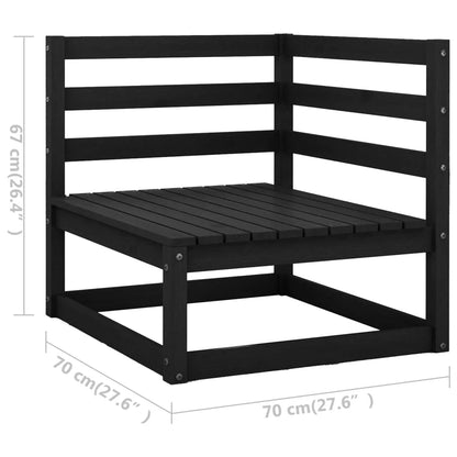 vidaXL Patio Furniture Set 6 Piece Outdoor Sectional Sofa Solid Wood Pine