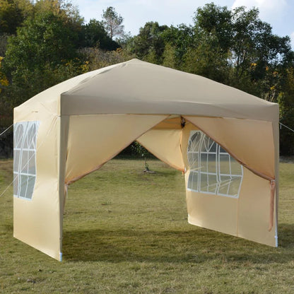 EasingRoom Pop up Canopy Tent Outdoor Folding Patio Gazebo Shade 10'x10' Yellow