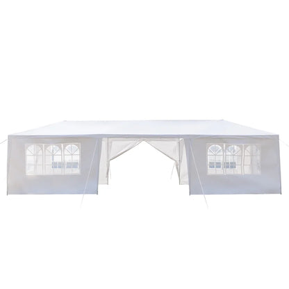 10'x30' Canopy Tents for Outside, Waterproof Outdoor Gazebo BBQ Shelter Pavilion with 8 Removable Sidewalls, for Party Wedding Catering Gazebo Garden Beach Camping Patio, S10188