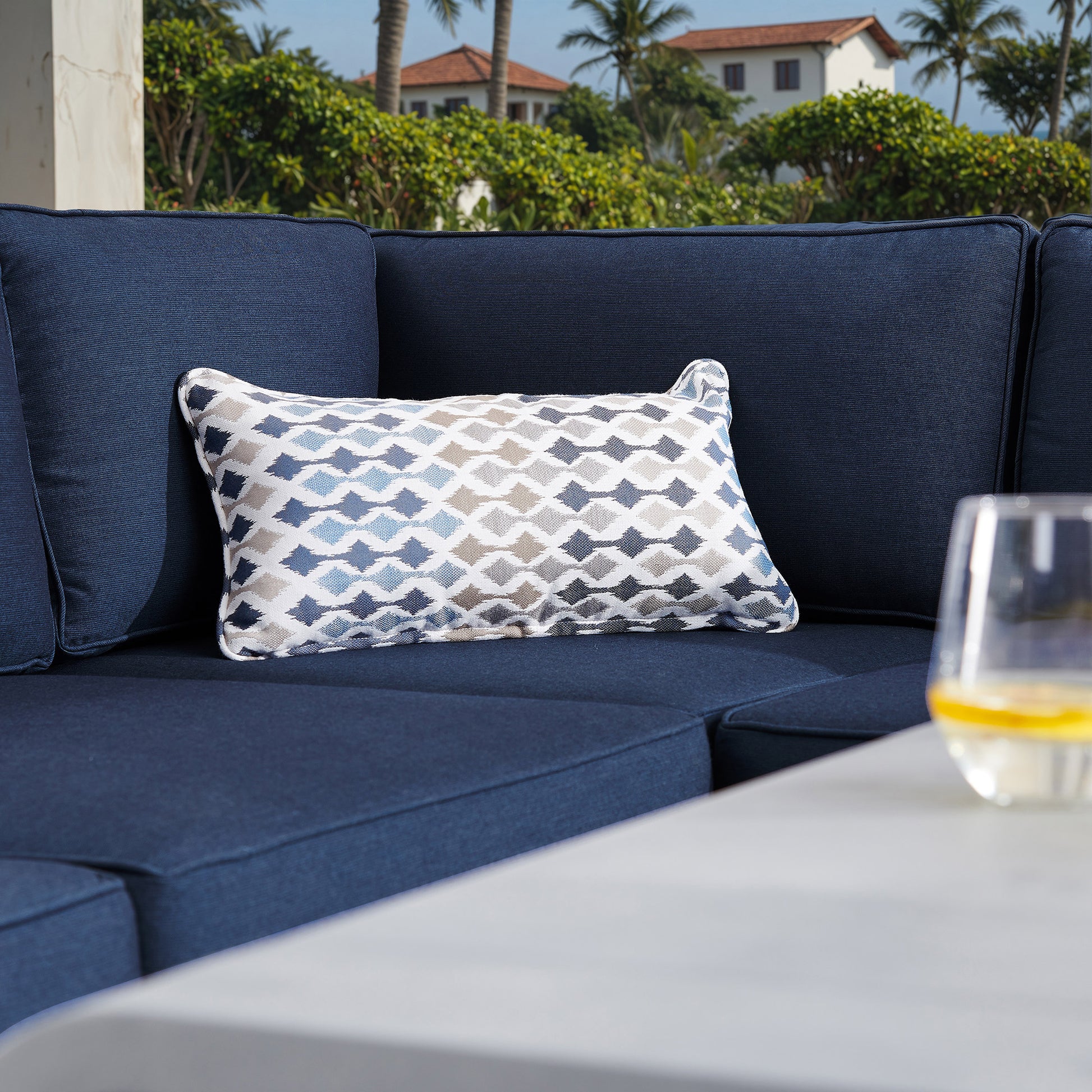 Sirio Pallazzo 6-piece Modular Fire Outdoor Patio Seating Set