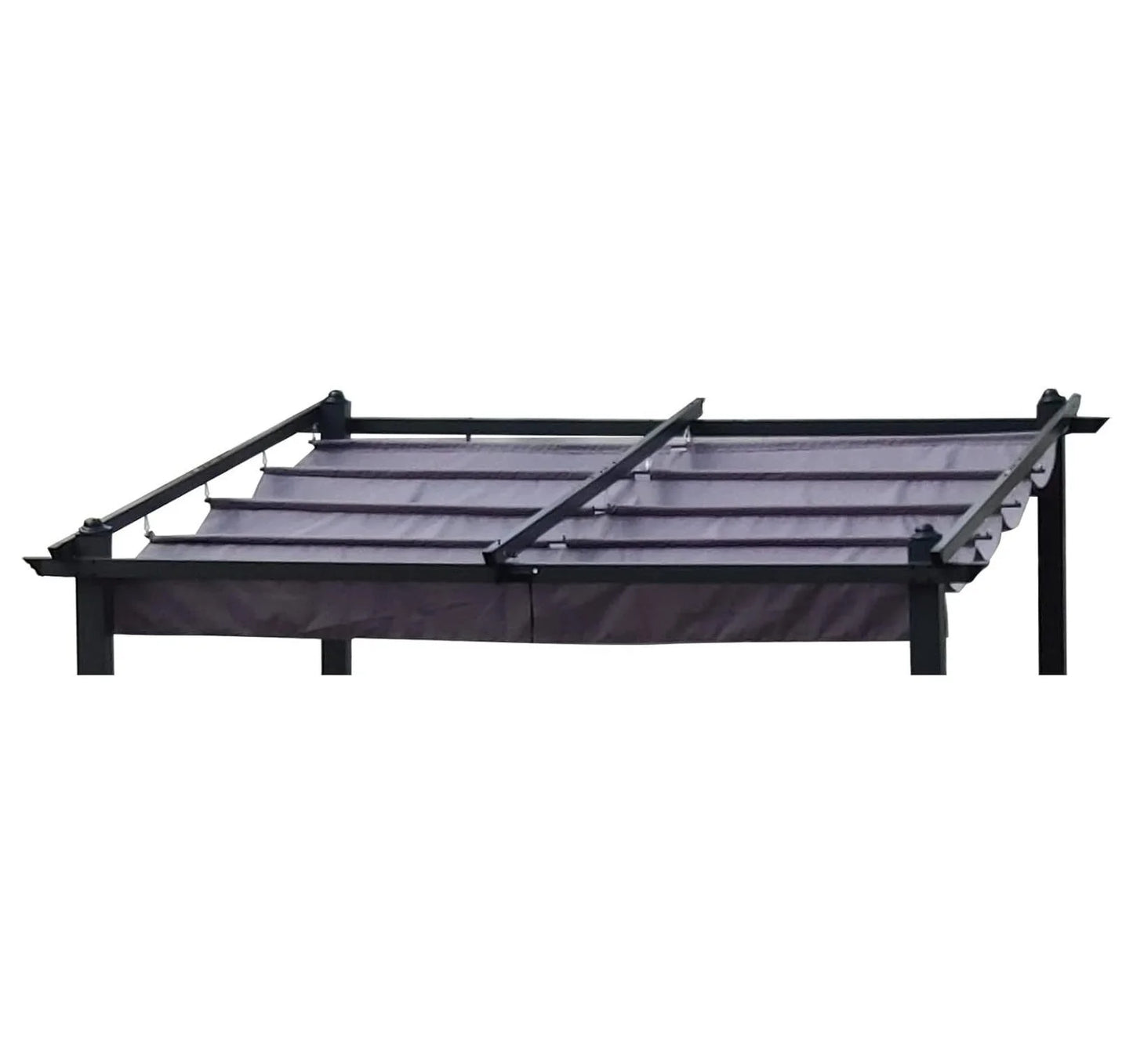 Outdoor Patio Pergola Replacement Canopy Top Cover Gazebo Replacement Shade Cover (Gray-for 10x10 Ft Pergola Frame)