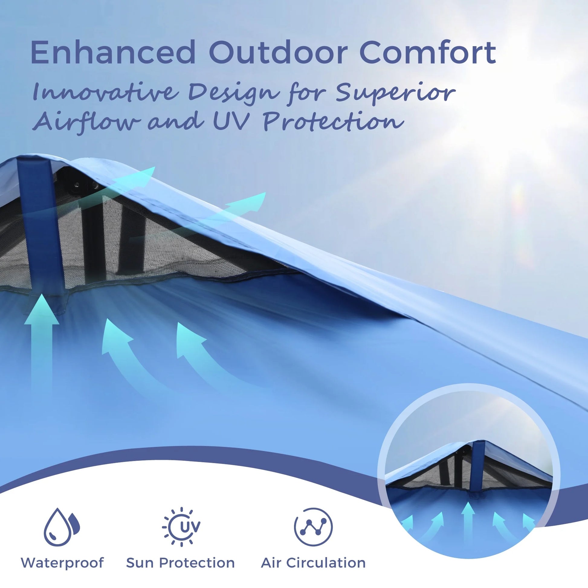 MAISON ARTS 12x12' Canopy with One Sidewalls UV Block Sun Shade Canopy Gazebo for Patio Outdoor 8x8FT (with side wall) 8X8FT