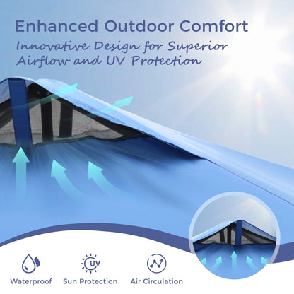 MAISON ARTS 12x12' Canopy with One Sidewalls UV Block Sun Shade Canopy Gazebo for Patio Outdoor 8x8FT (with side wall) 8X8FT
