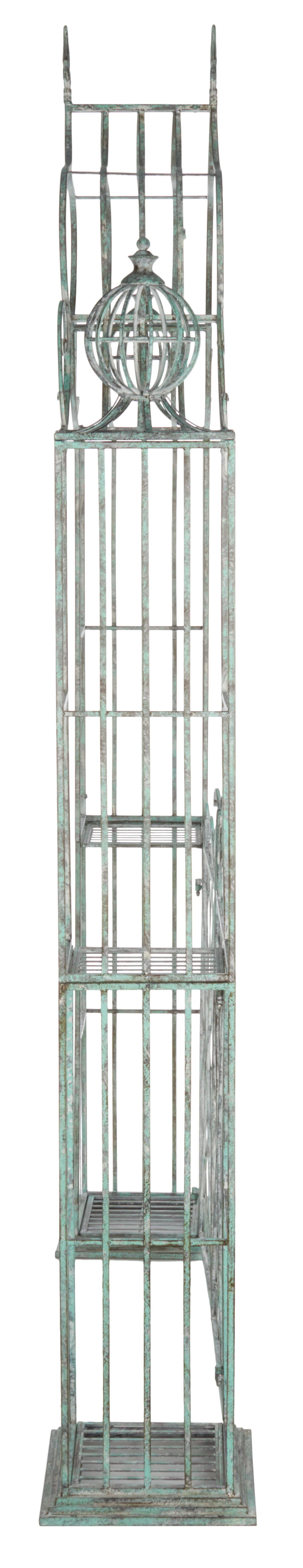 SAFAVIEH Beatrix Outdoor Patio Arbor with Door, Antique Green